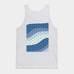 Blue Waves Retro VSCO Aesthetic  stars Tank Top